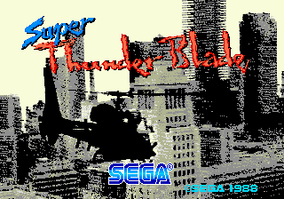 Заставка игры Super Thunder Blade